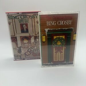 Bing Crosby Christmas cassettes, vintage , original case, retro